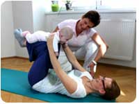 Rückbildungsgymnastik mit Baby Rückbildungsgymnastik